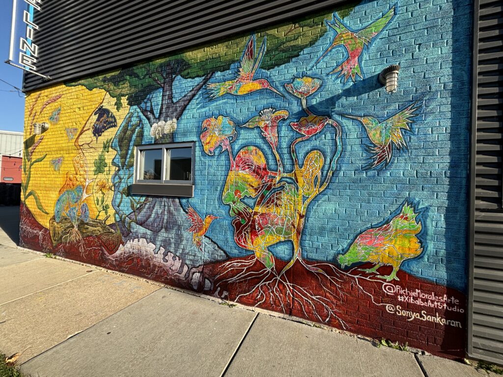 Regenerative Coexistence Mural facing the street